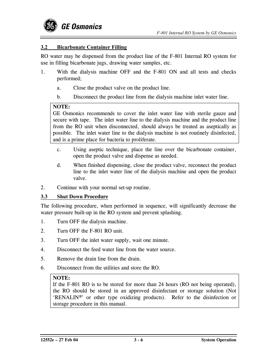 GE F-801 User Manual | Page 38 / 124