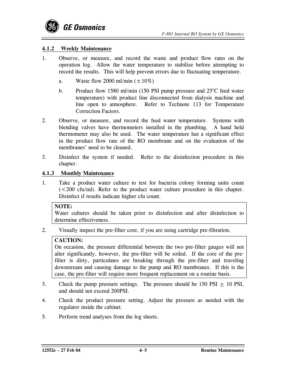 GE F-801 User Manual | Page 45 / 124