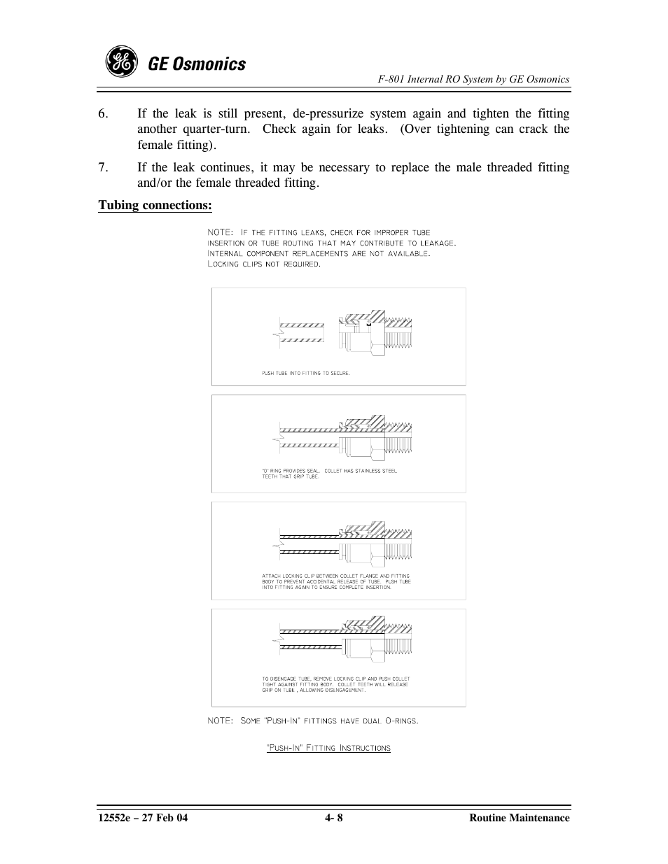 GE F-801 User Manual | Page 48 / 124