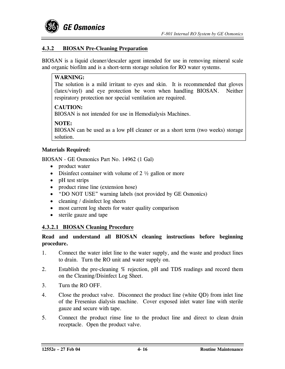 GE F-801 User Manual | Page 56 / 124