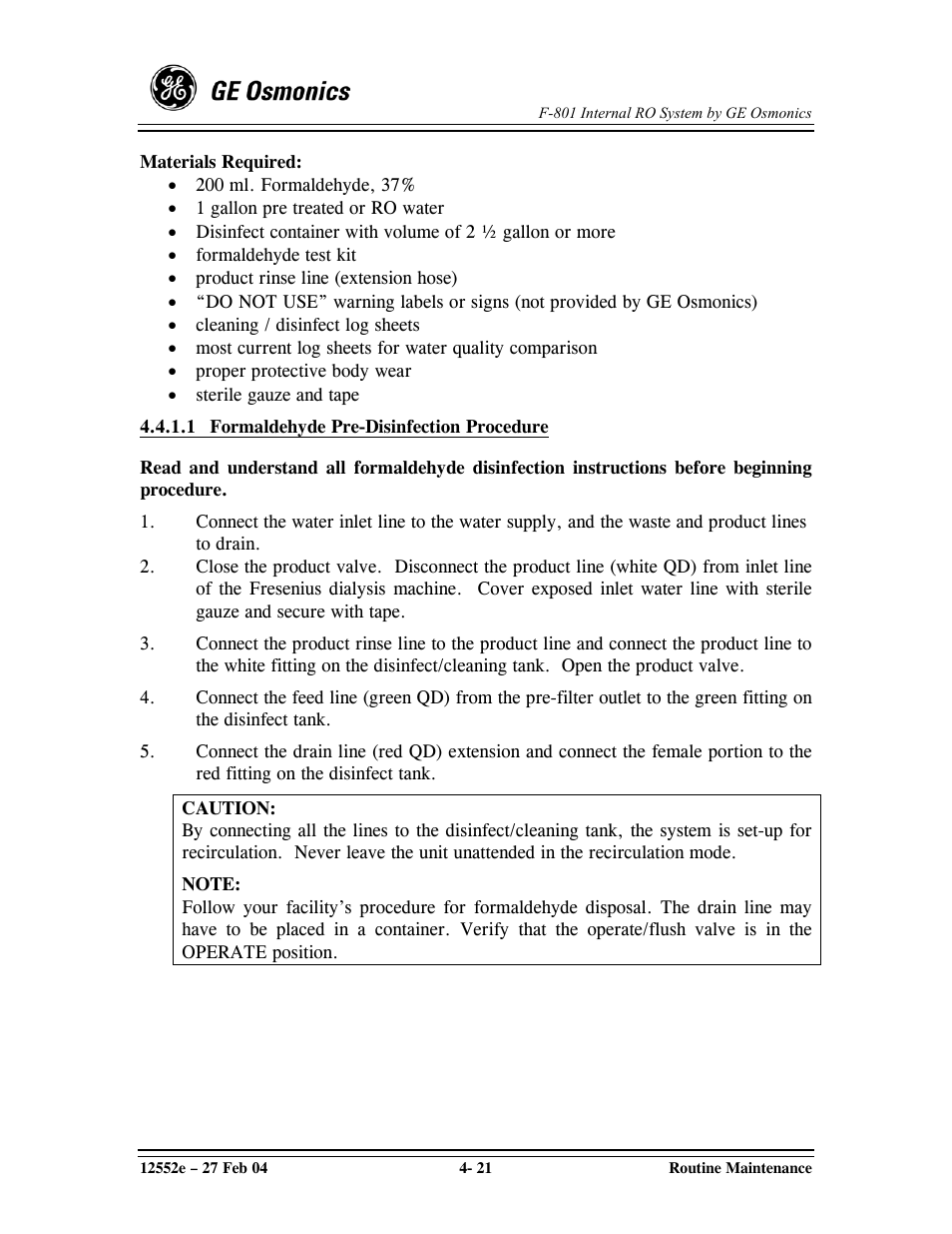 GE F-801 User Manual | Page 61 / 124