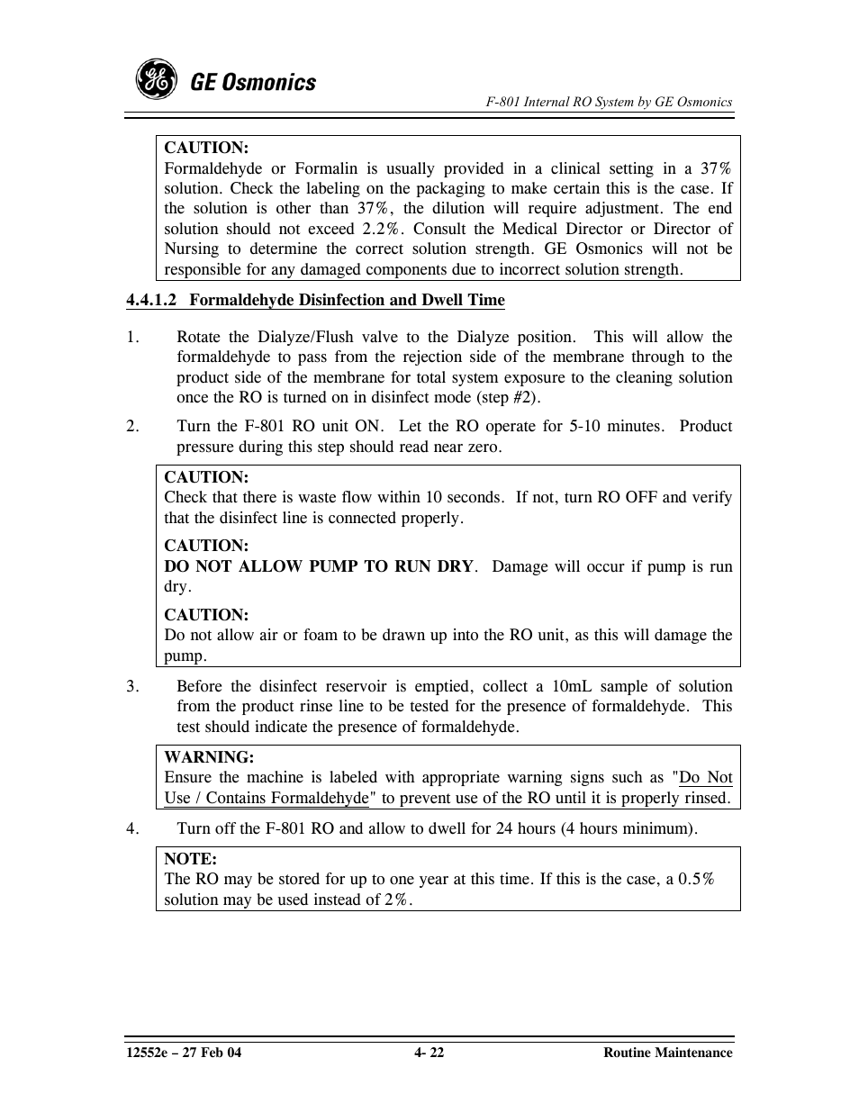 GE F-801 User Manual | Page 62 / 124