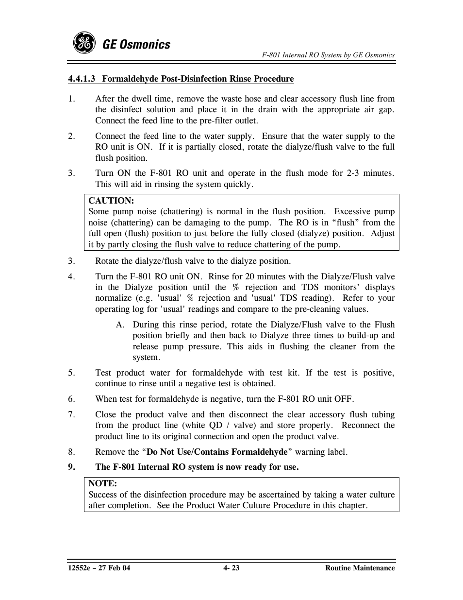 GE F-801 User Manual | Page 63 / 124