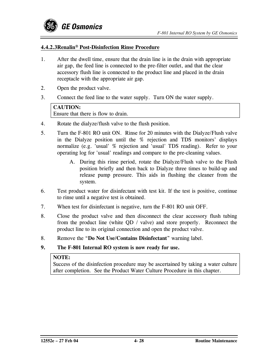 GE F-801 User Manual | Page 68 / 124