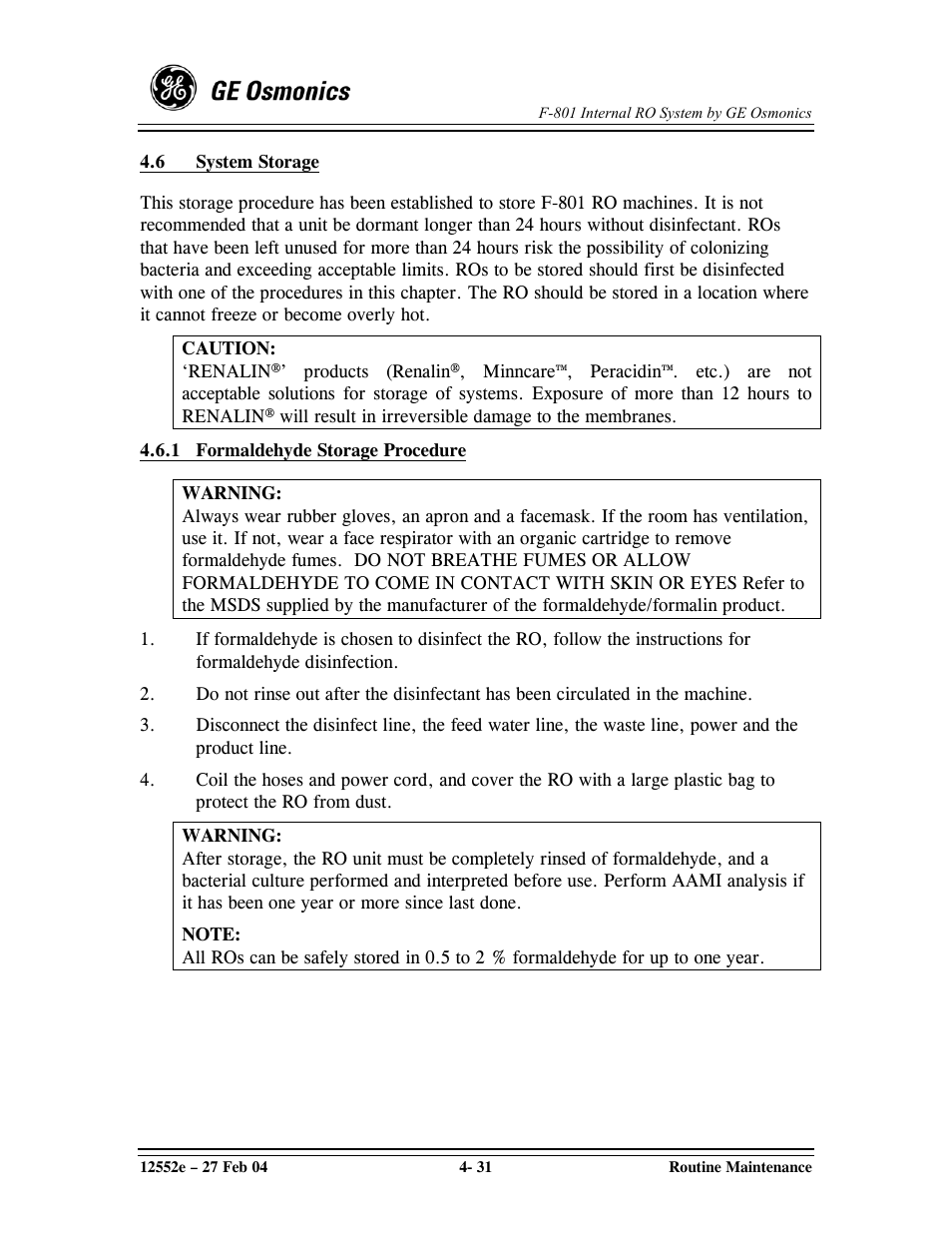 GE F-801 User Manual | Page 71 / 124