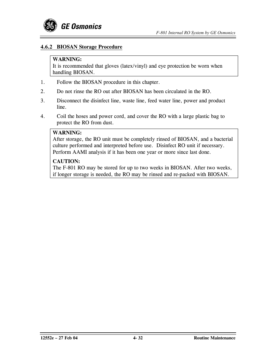 GE F-801 User Manual | Page 72 / 124