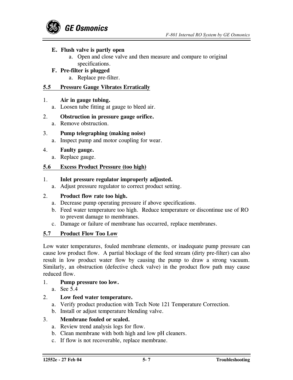 GE F-801 User Manual | Page 81 / 124