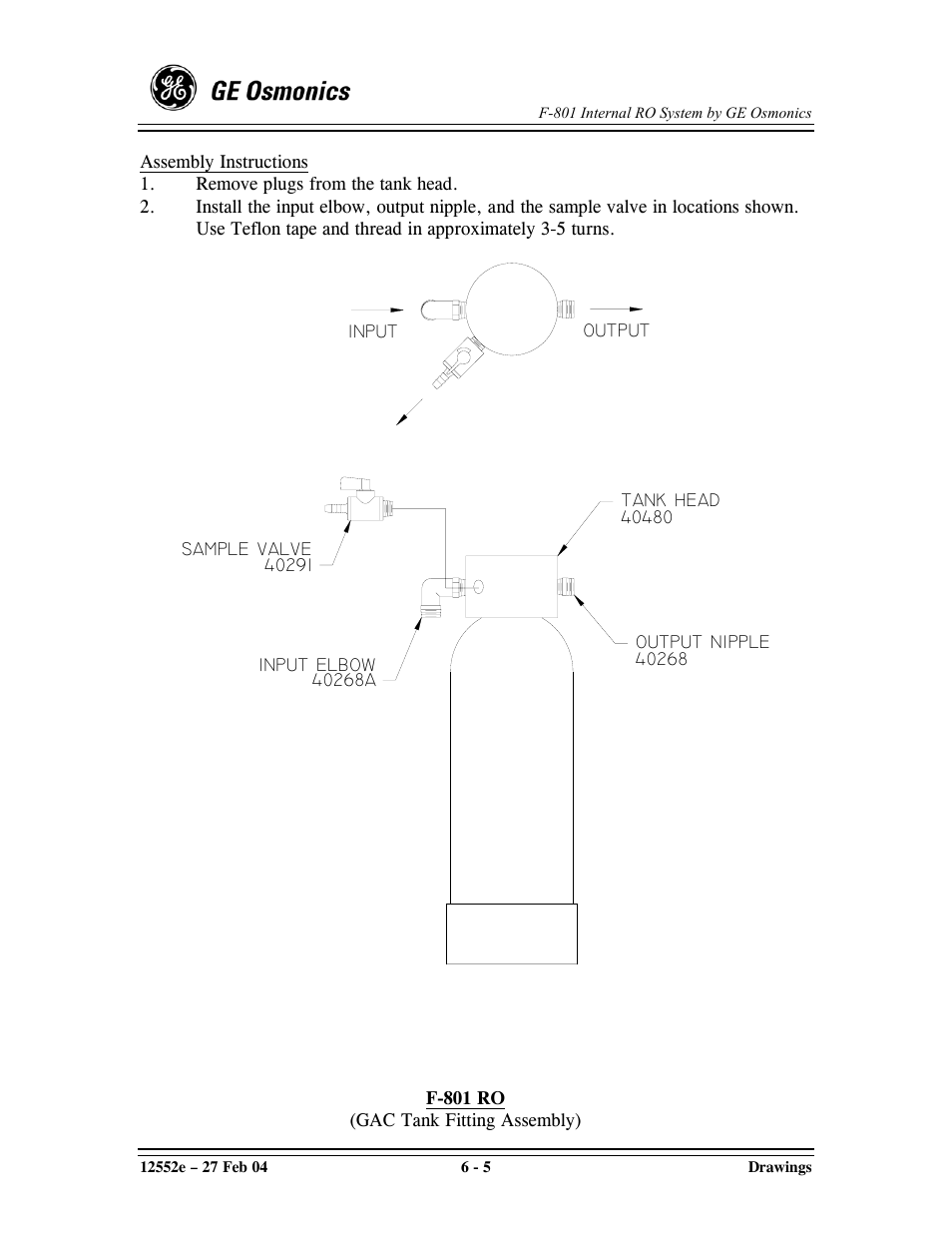 GE F-801 User Manual | Page 93 / 124