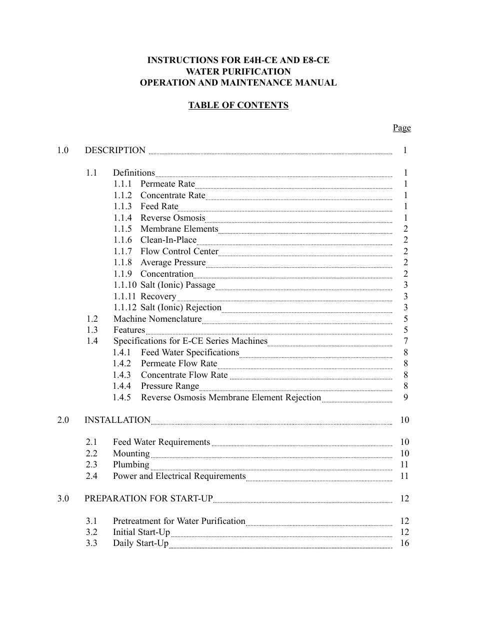 GE E4H-CE Series User Manual | Page 3 / 45