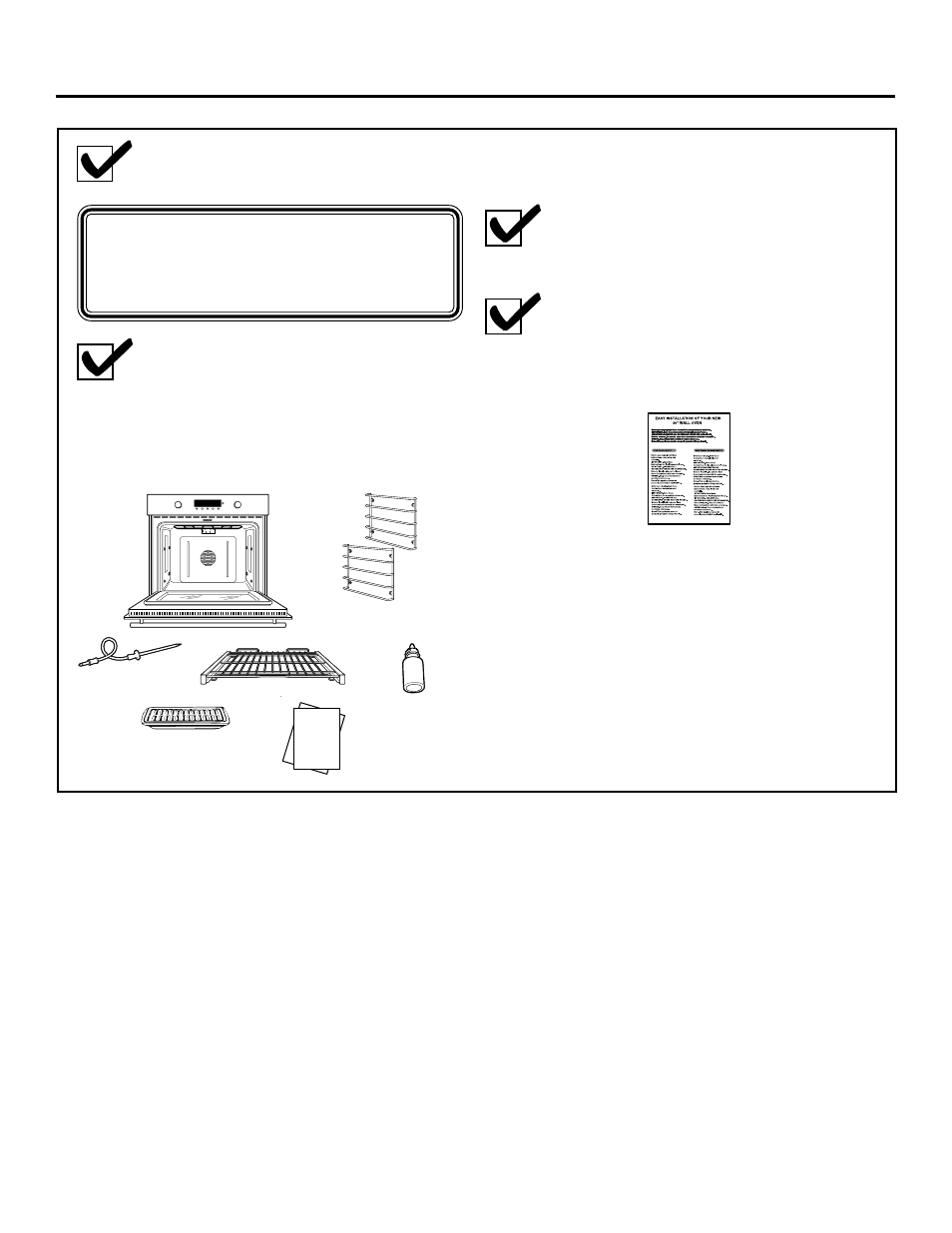 Pre-installation checklist, Installation instructions | GE ZET2 User Manual | Page 3 / 16