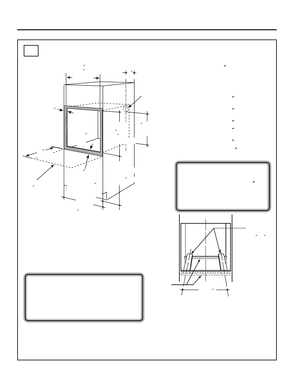 Cutout for single built-in oven, Installation instructions | GE ZET2 User Manual | Page 5 / 16