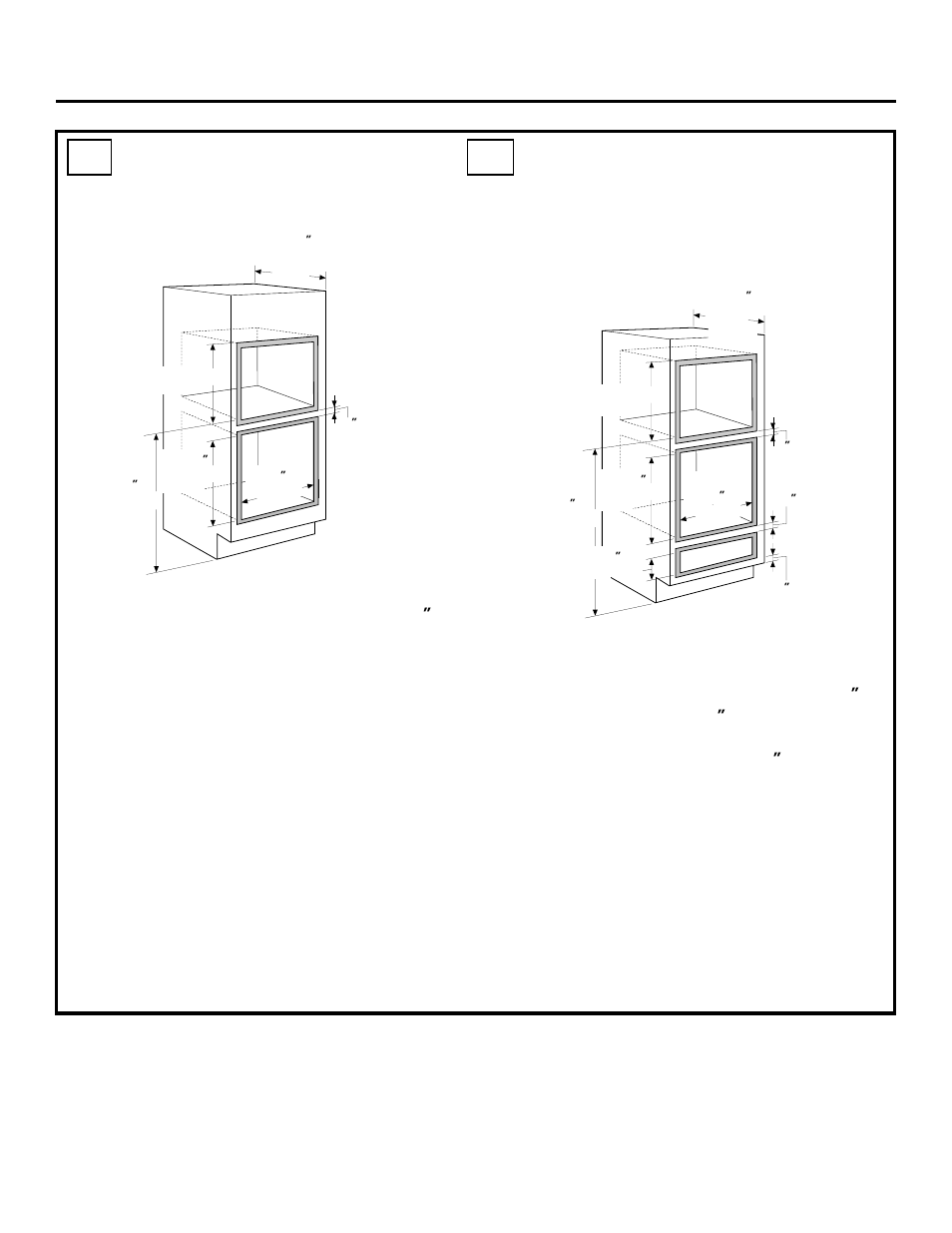 Cabinetry, Combined advantium and wall oven installation | GE ZET2 User Manual | Page 9 / 16