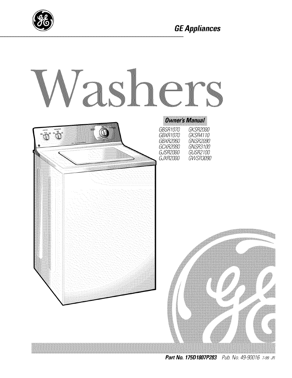 GE GBXR1070 User Manual | 20 pages