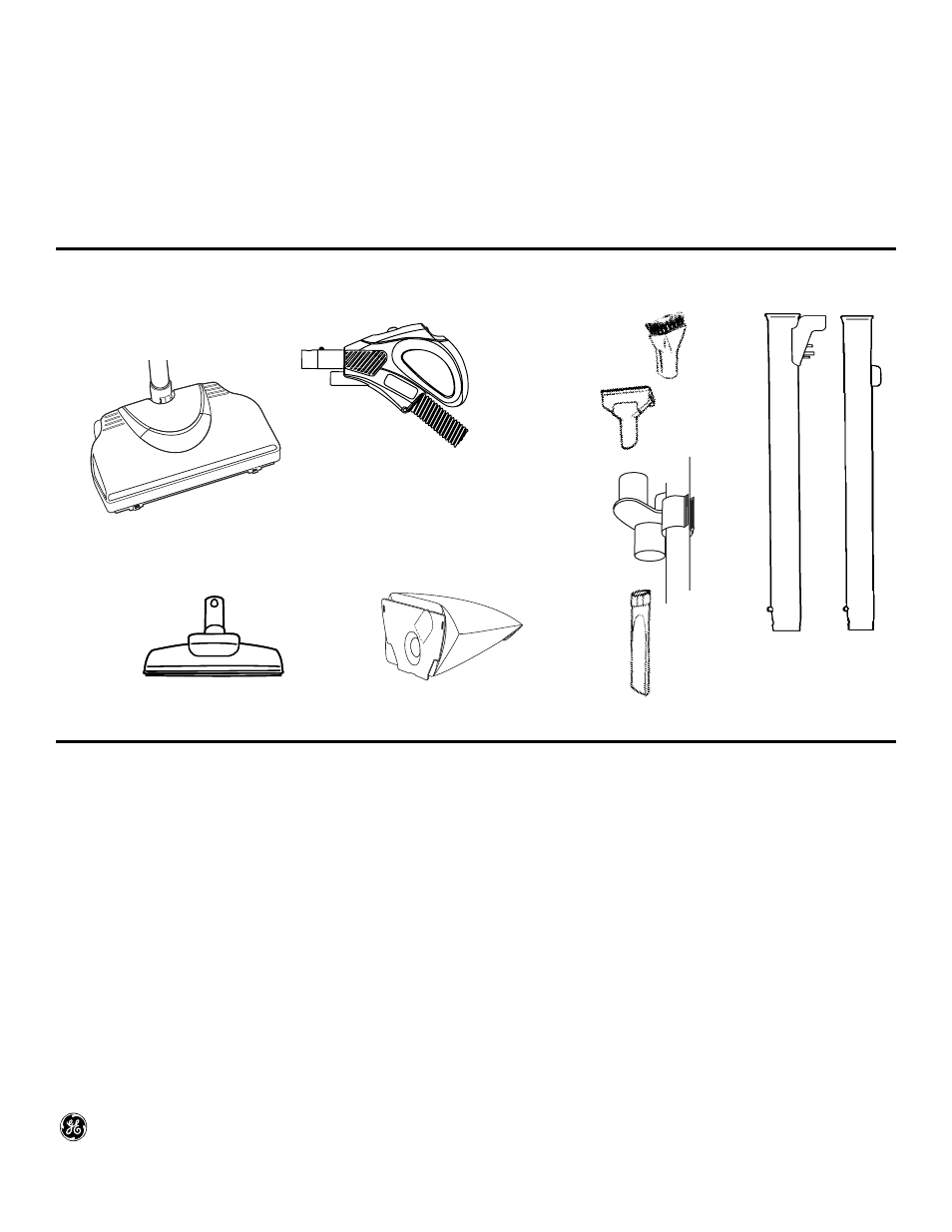 Accessory items in this carton questions? call, Don’t forget to use ge brand filters and belts | GE 106766 User Manual | Page 14 / 14
