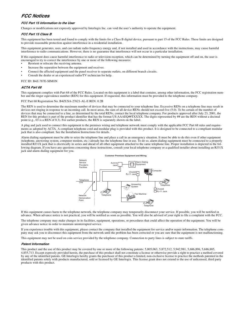 Fcc notices | GE 1000 User Manual | Page 2 / 36