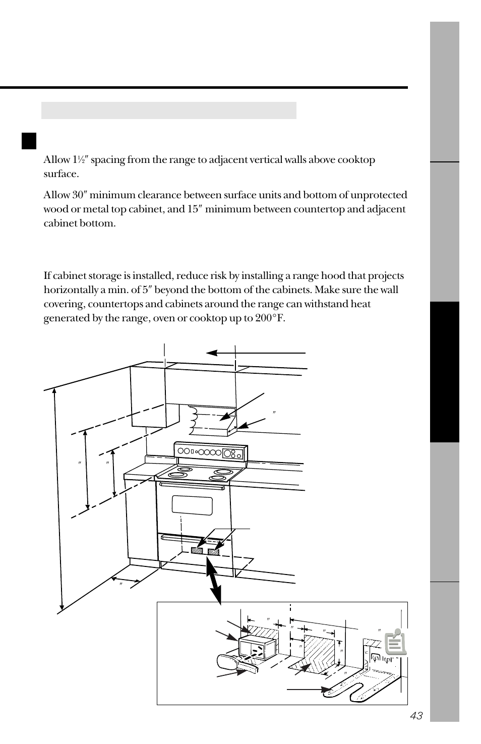 Prepare the opening, Read these instructions completely and carefully | GE 49-8827 User Manual | Page 43 / 60