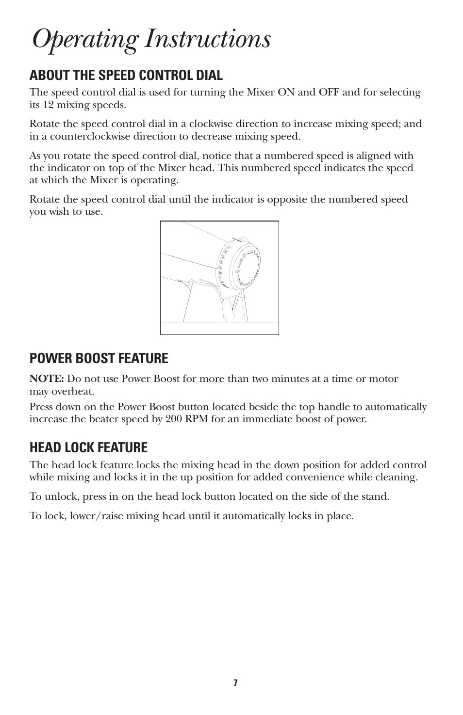 Operating instructions | GE 681131689496 User Manual | Page 7 / 12