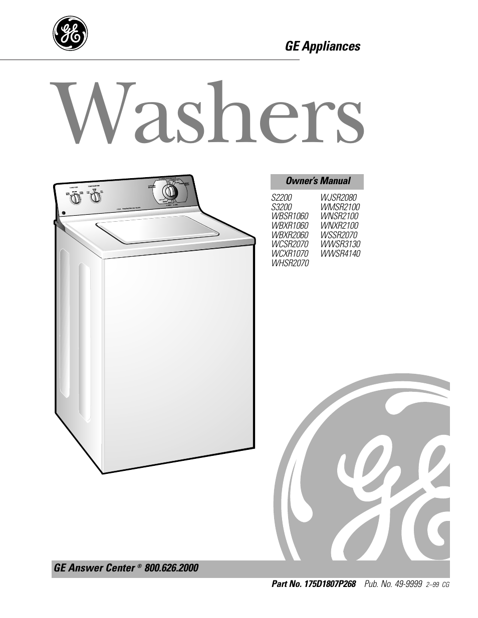 GE WWSR3130 User Manual | 16 pages