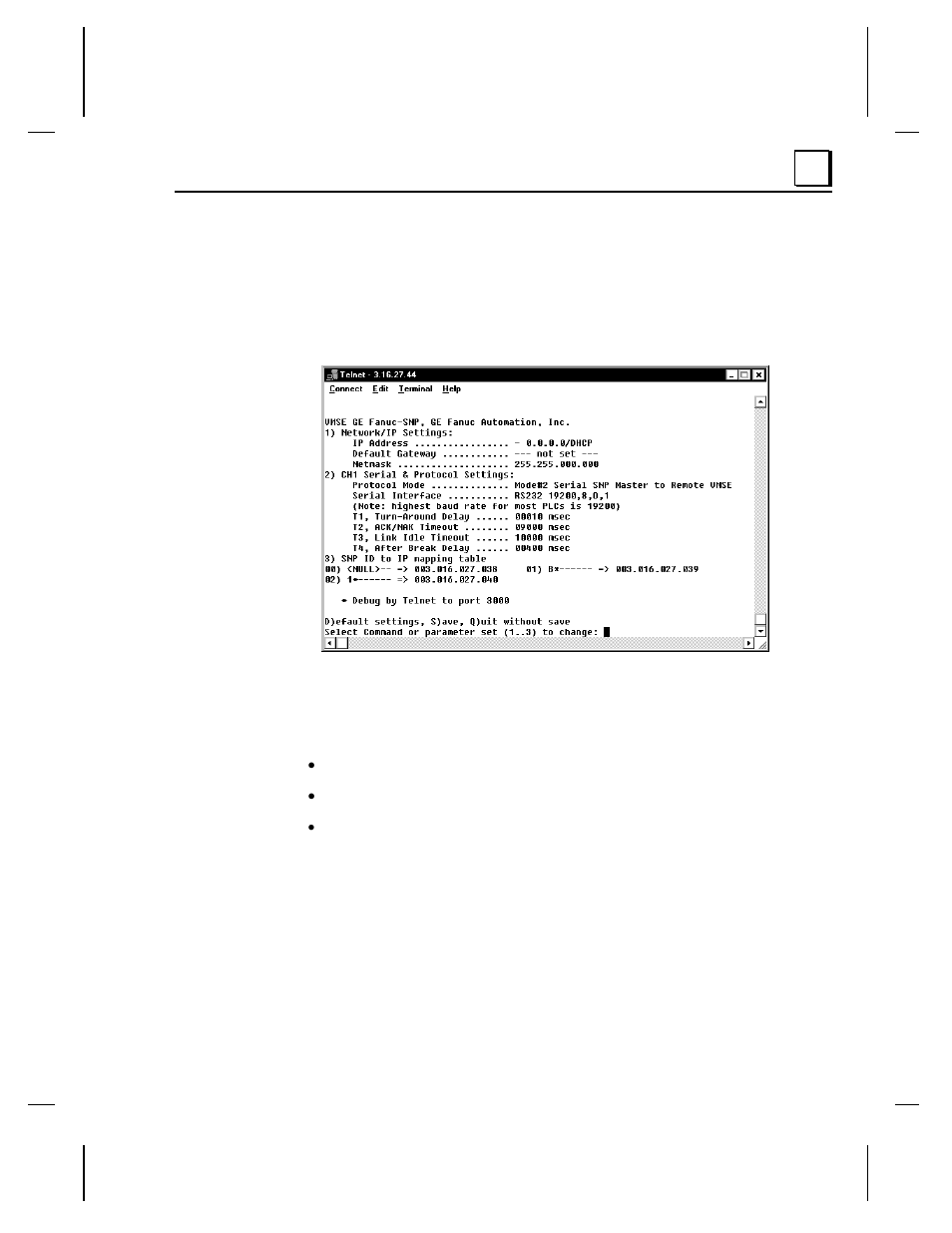 Srtp/snp firmware – configuration setup, Network/ip settings, 4srtp/snp firmware – configuration setup | GE GFK-1852 User Manual | Page 27 / 73