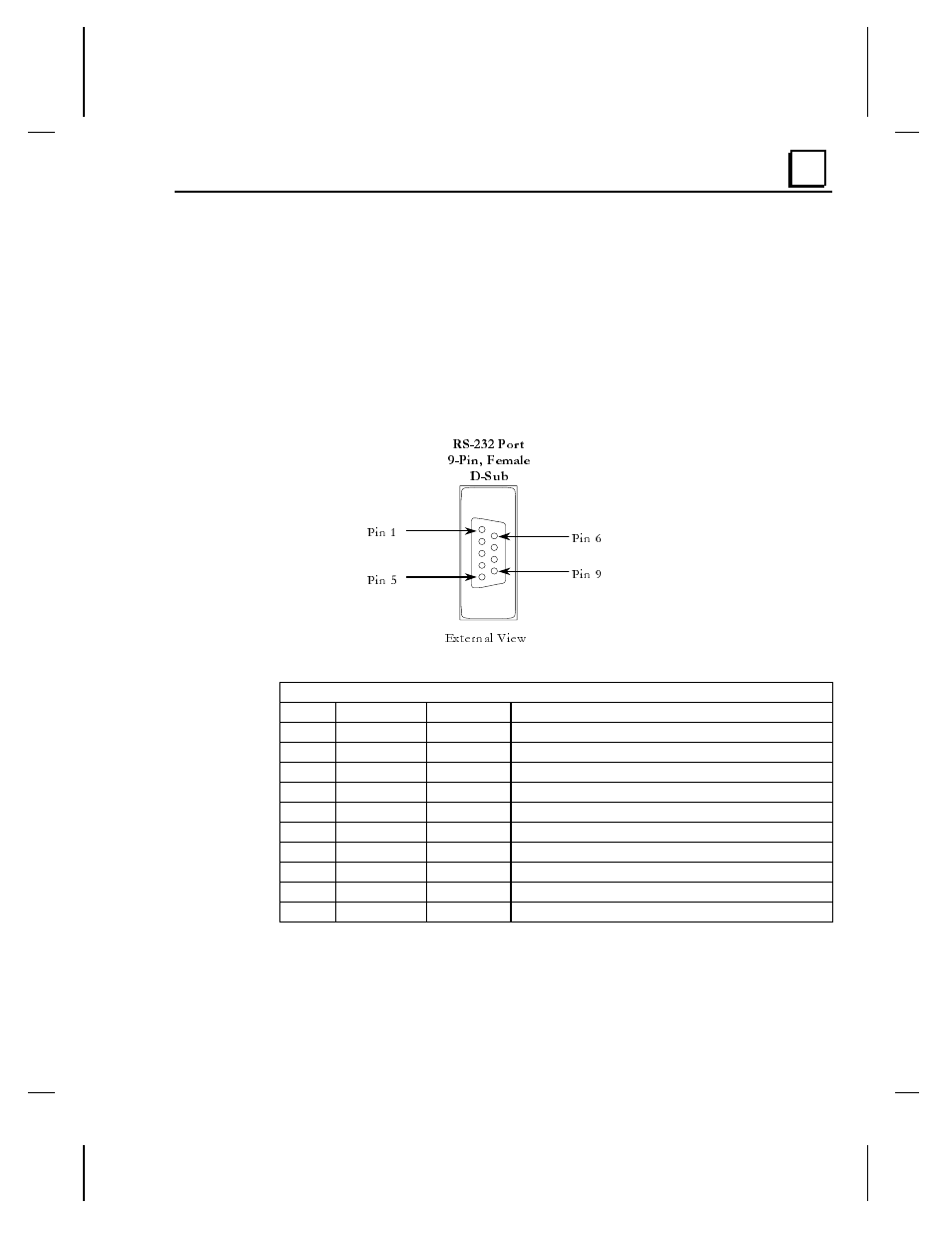 Pin, d-sub plc serial port connector | GE GFK-1852 User Manual | Page 58 / 73