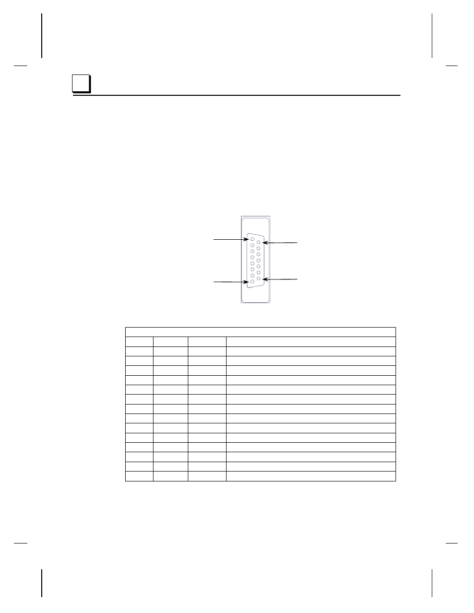 Pin, d-sub plc serial port connector | GE GFK-1852 User Manual | Page 59 / 73