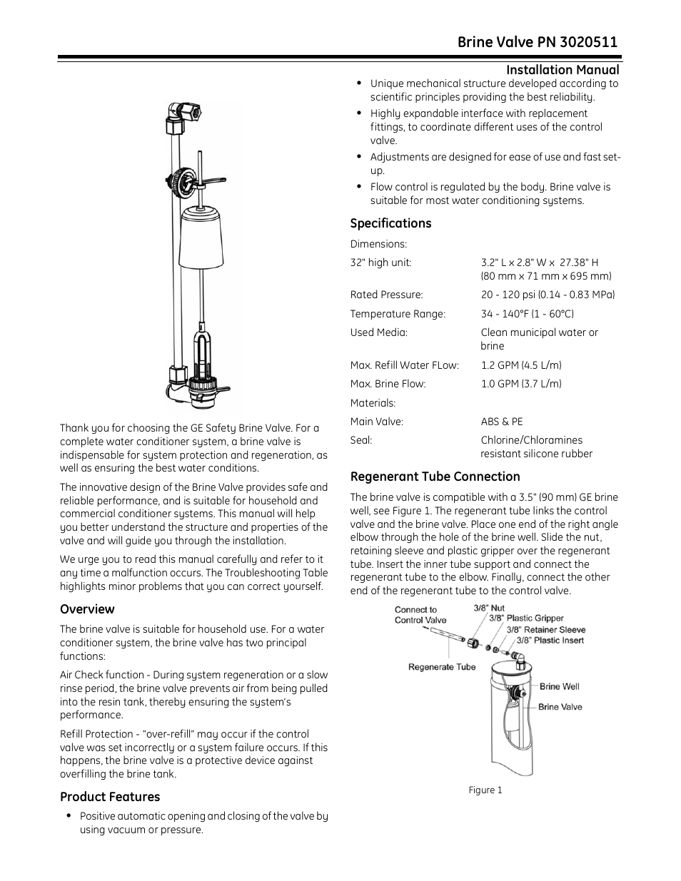 GE 3020511 User Manual | 4 pages