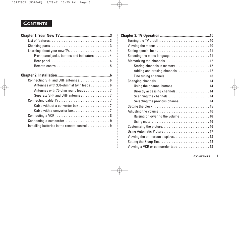 GE MG13400 User Manual | Page 5 / 32