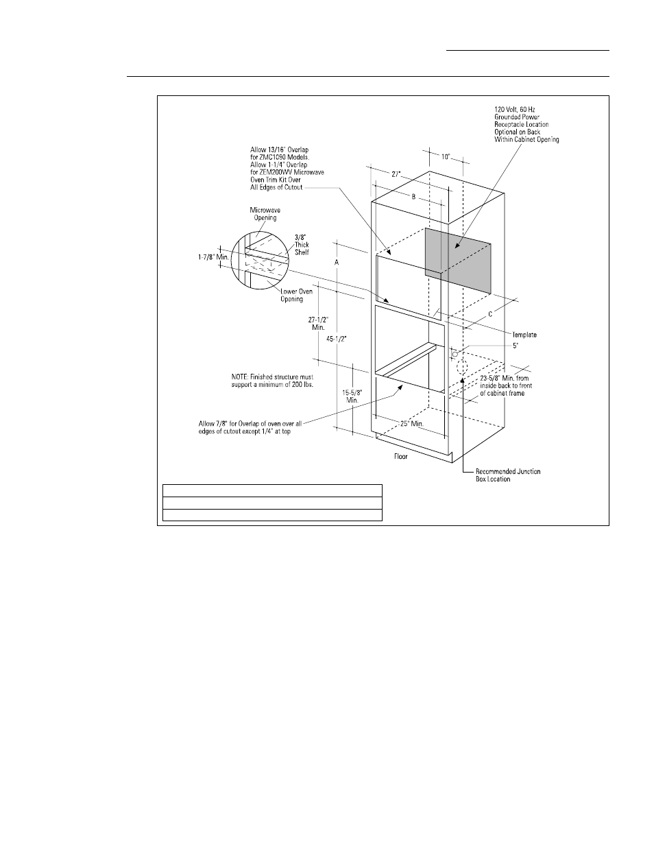 Cabinetry | GE Monogram ZMC1090BV User Manual | Page 10 / 20