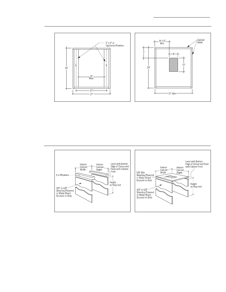 Cabinetry modification suggestions | GE Monogram ZMC1090BV User Manual | Page 12 / 20