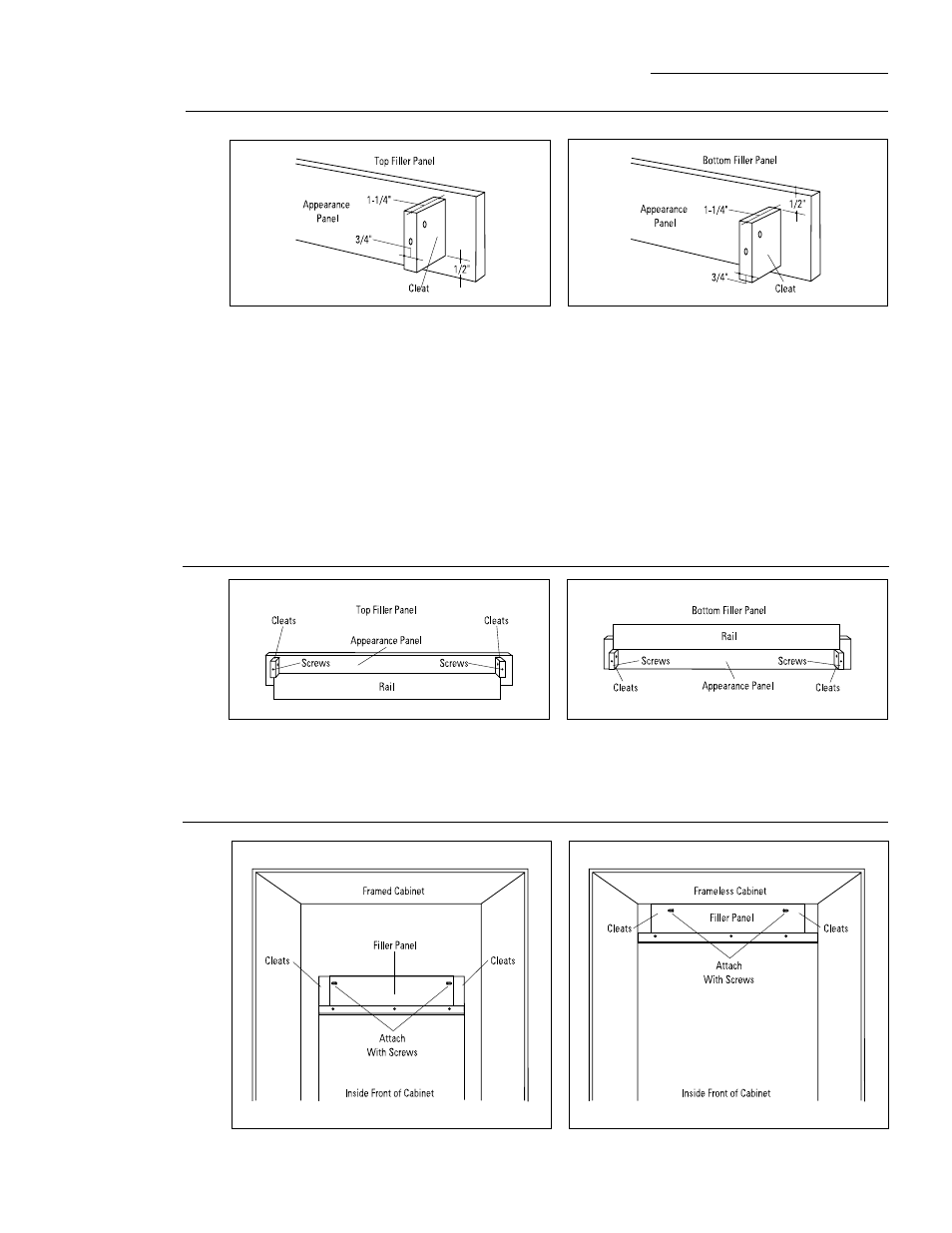 Cabinetry modifications suggestions | GE Monogram ZMC1090BV User Manual | Page 15 / 20