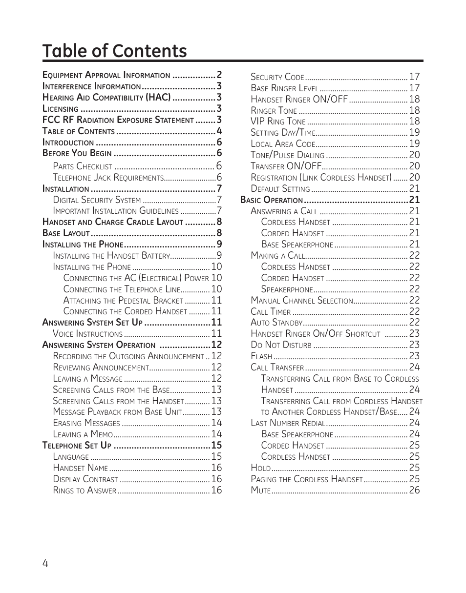 GE 25982xx3 User Manual | Page 4 / 48