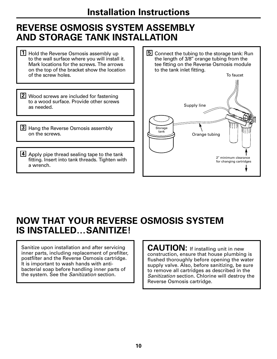 System assembly, Caution | GE GXRM10G User Manual | Page 10 / 64