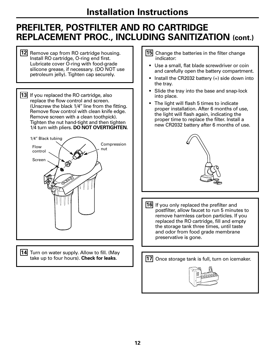 Cont.) | GE GXRM10G User Manual | Page 12 / 64