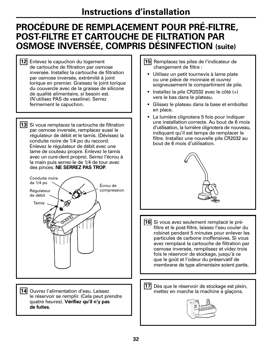 Suite) | GE GXRM10G User Manual | Page 32 / 64