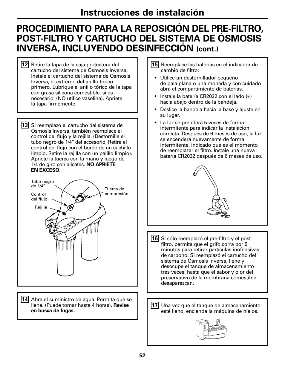 Cont.) | GE GXRM10G User Manual | Page 52 / 64