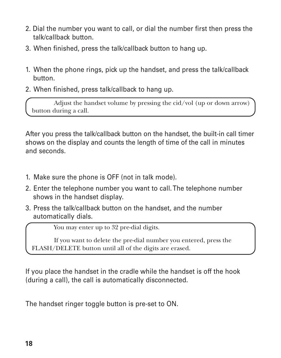 GE 21008 User Manual | Page 18 / 88