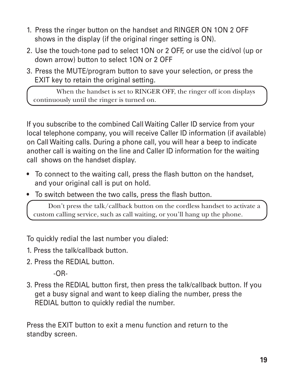 GE 21008 User Manual | Page 19 / 88