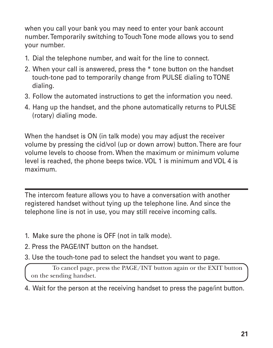 GE 21008 User Manual | Page 21 / 88