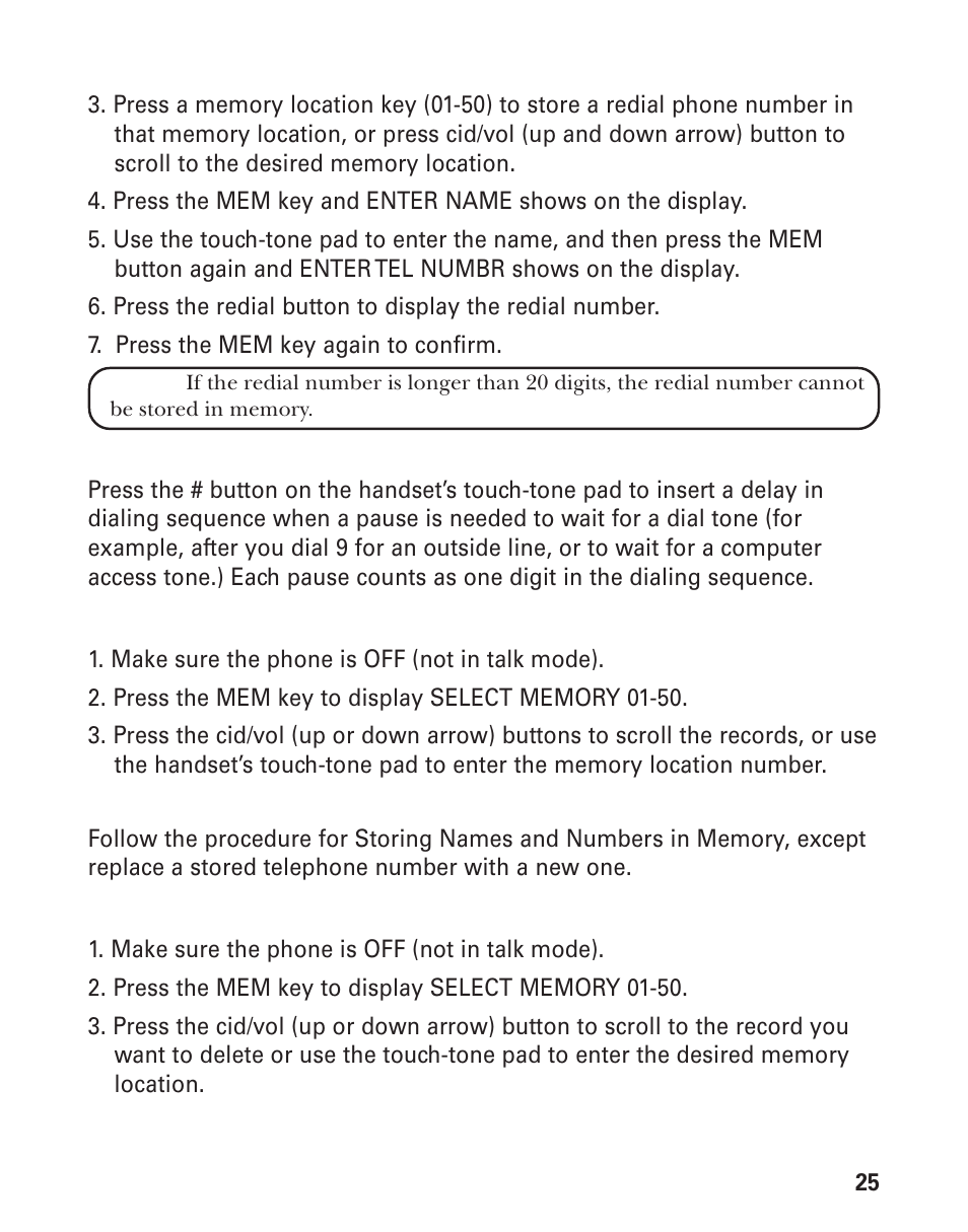 GE 21008 User Manual | Page 25 / 88
