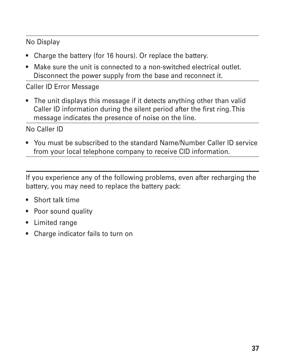 Id s | GE 21008 User Manual | Page 37 / 88