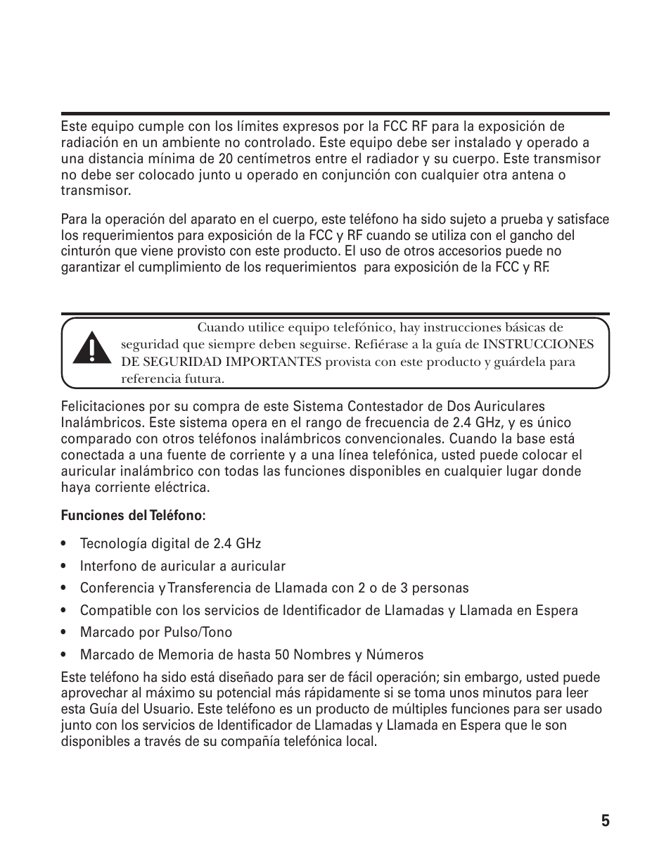 Fcc rf | GE 21008 User Manual | Page 49 / 88