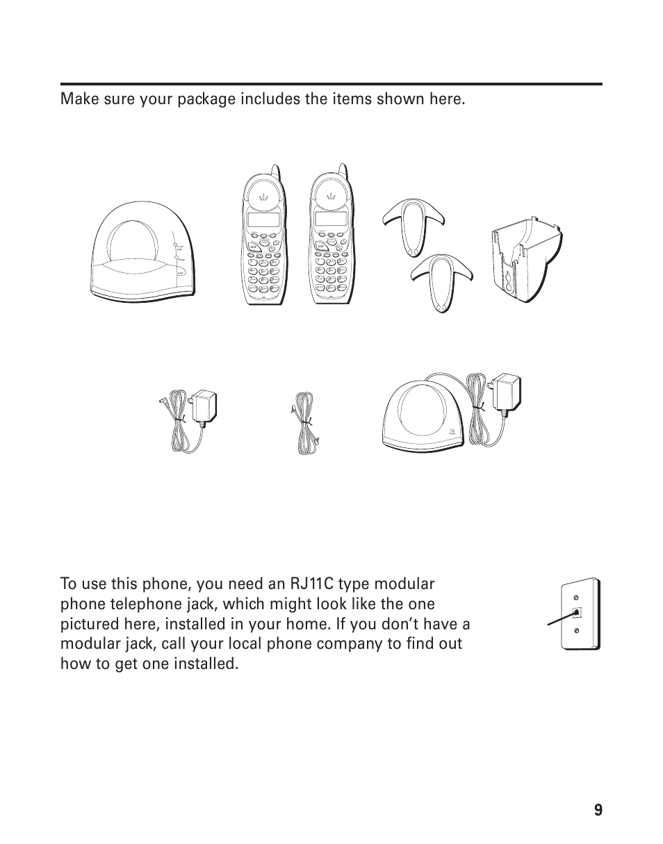 Arts, Hecklist, Elephone | Equirements, Ringer page flas h redial, Del et e in t, Del et e | GE 21008 User Manual | Page 9 / 88