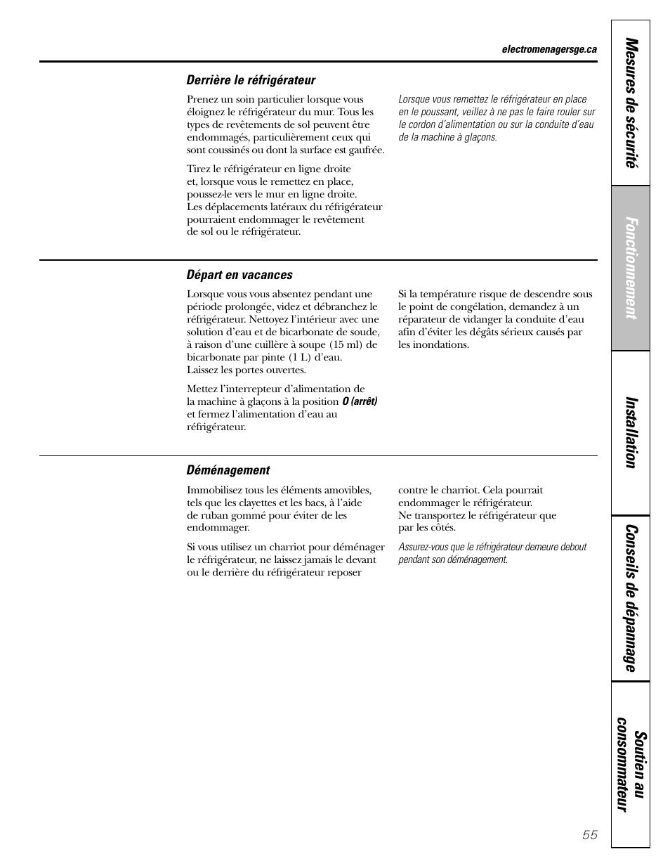 GE 23 User Manual | Page 55 / 112
