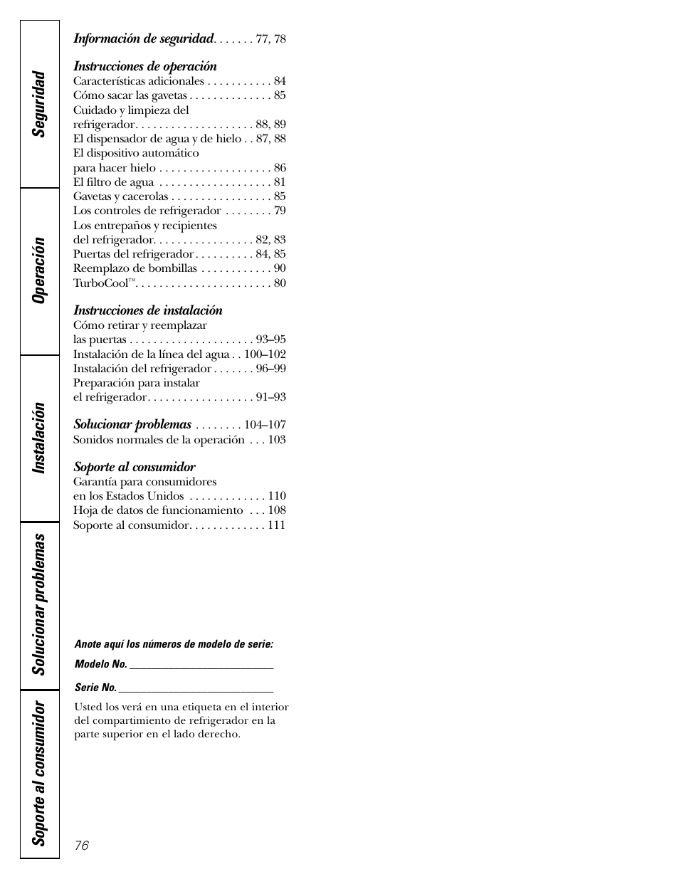 GE 23 User Manual | Page 76 / 112