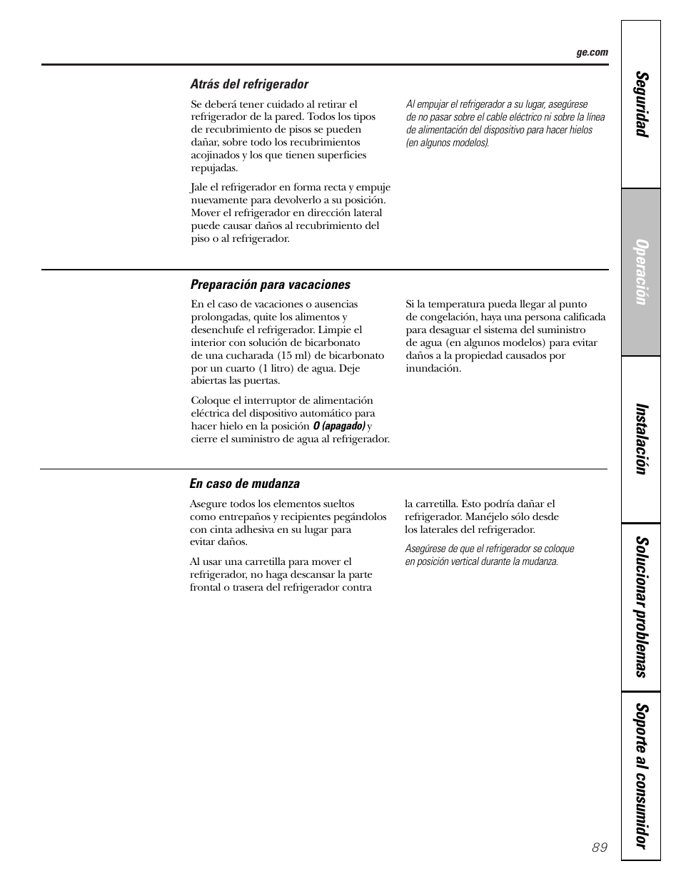 GE 23 User Manual | Page 89 / 112