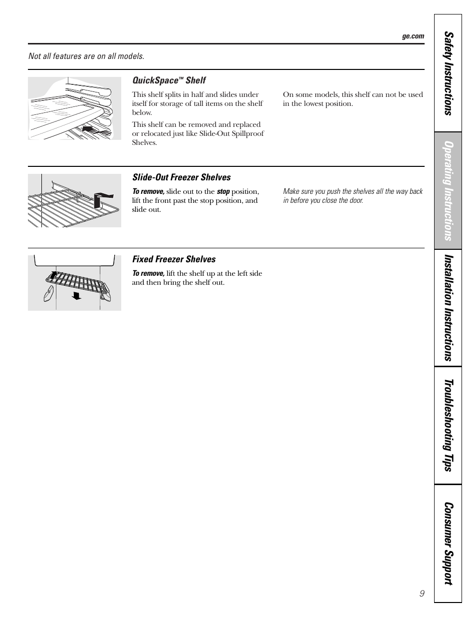 GE 23 User Manual | Page 9 / 112