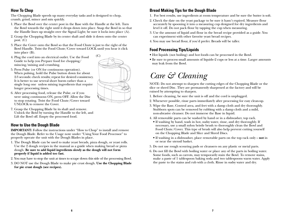 Care & cleaning | GE 168956 User Manual | Page 3 / 6