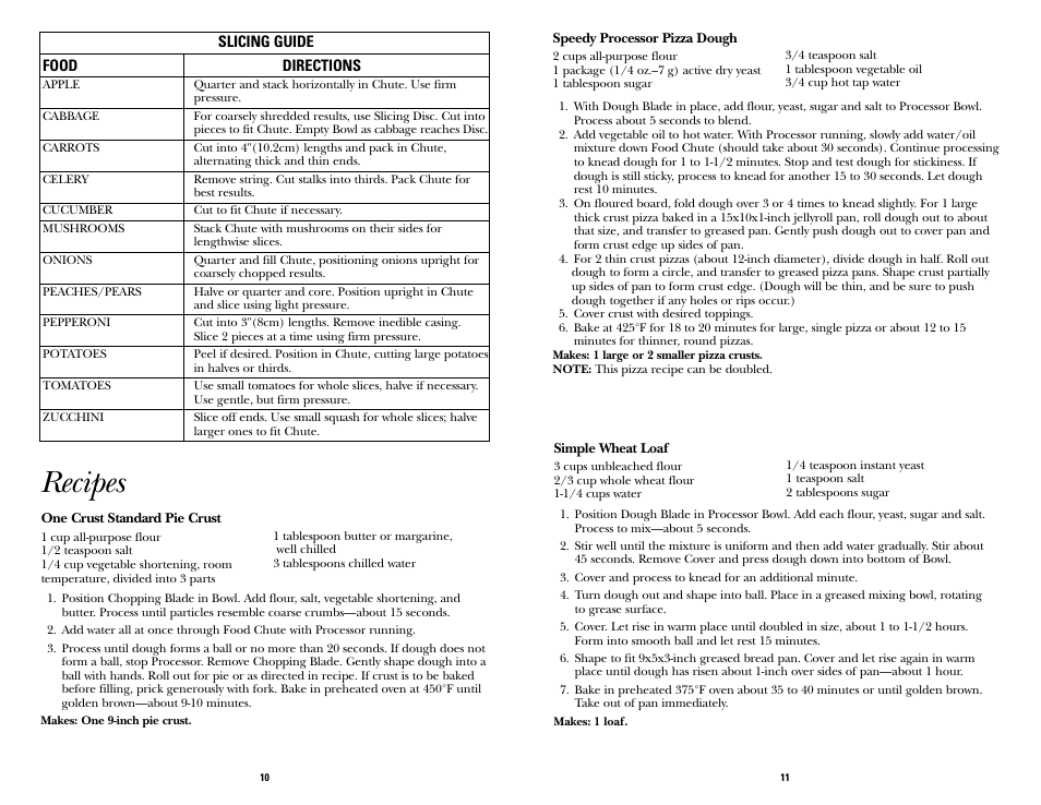 Recipes | GE 168956 User Manual | Page 5 / 6