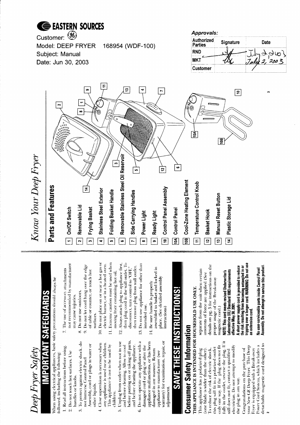 GE 168954 User Manual | 4 pages