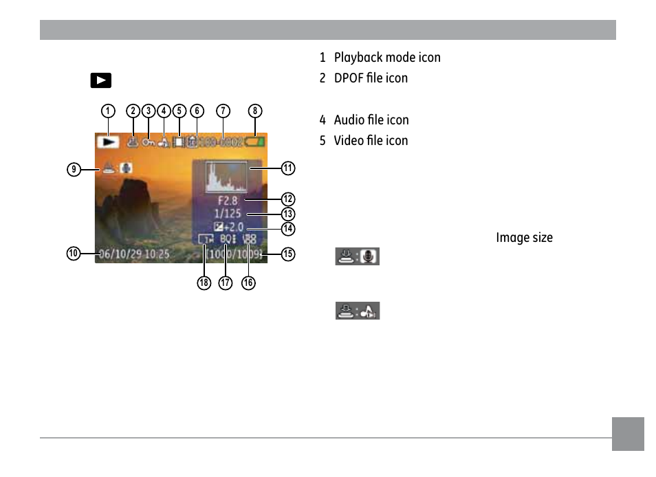 39 playback mode display mode | GE G2 User Manual | Page 43 / 106